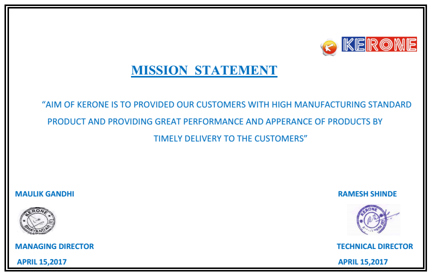 kerone-mission-statement